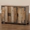 Baxton Studio Cyrille Farmhouse Rustic Finished Wood 3-Door Shoe Cabinet 169-10887 - alternate 5